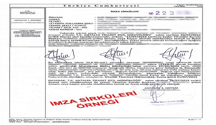 İmza Sirküsü Nasıl Alınır? Ne İşe Yarar?