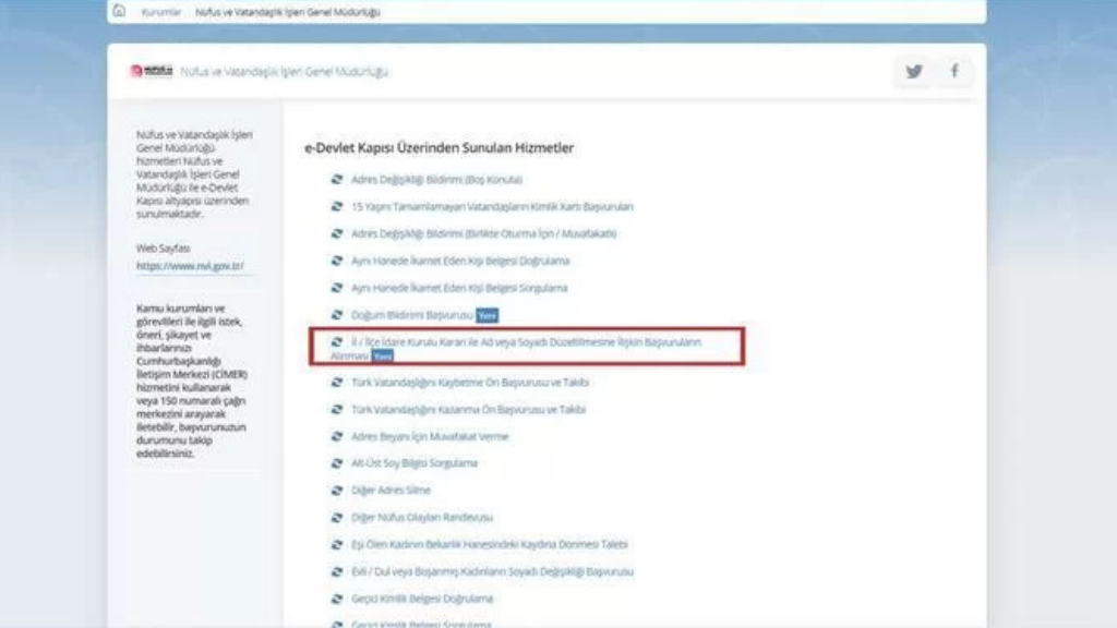 E-Devlet Üzerinden Soyadı Değişikliği Nasıl Yapılır?